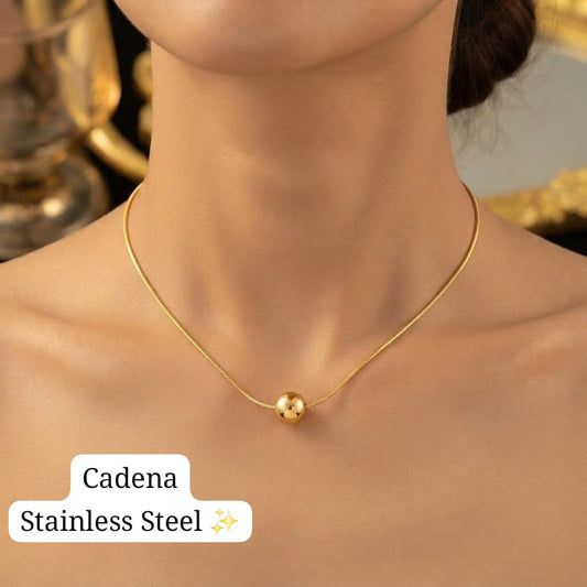 Cadena sencilla bola (Dorado) ✨️