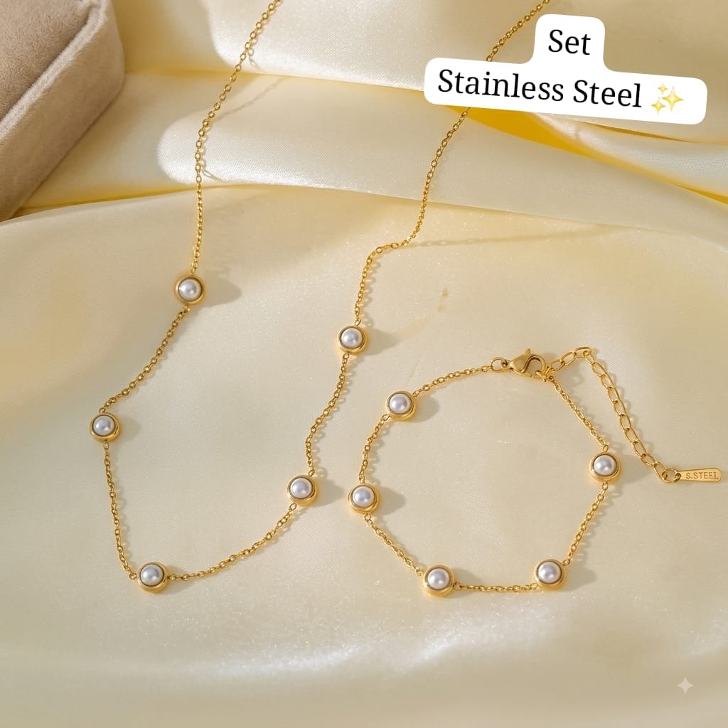 Set perla Nuevo (dorado)