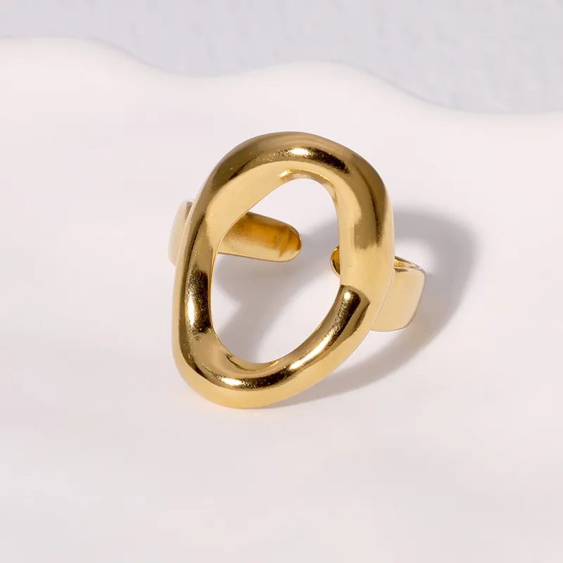 Sortija Adjustable (estilo circulo grueso)