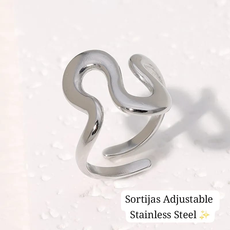 Sortija Adjustable (Diseño curvas)