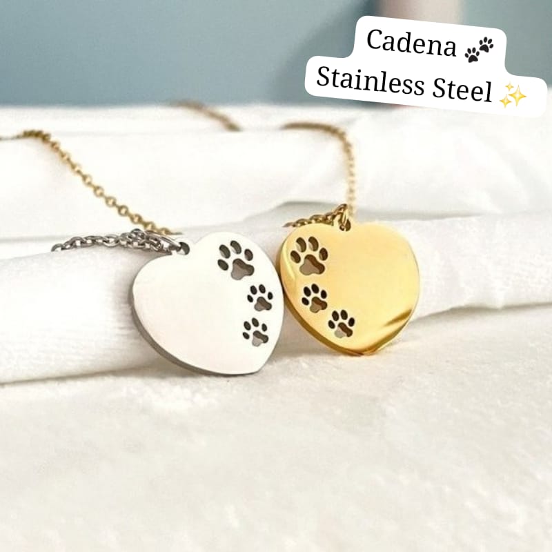 Cadena Pet Lover Huella 💖🐾