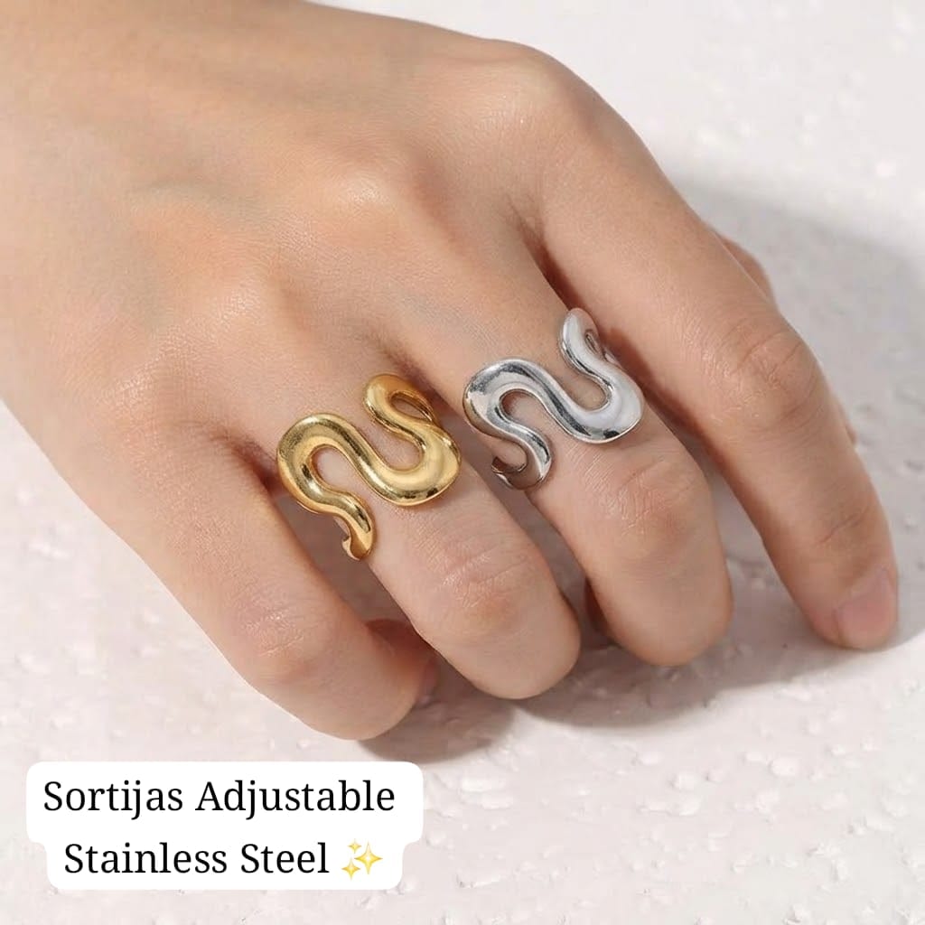 Sortija Adjustable (Diseño curvas)