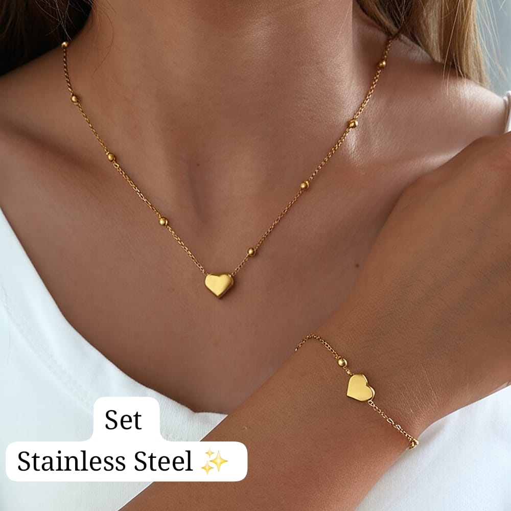Set de Corazon (Dorado) 💖✨️