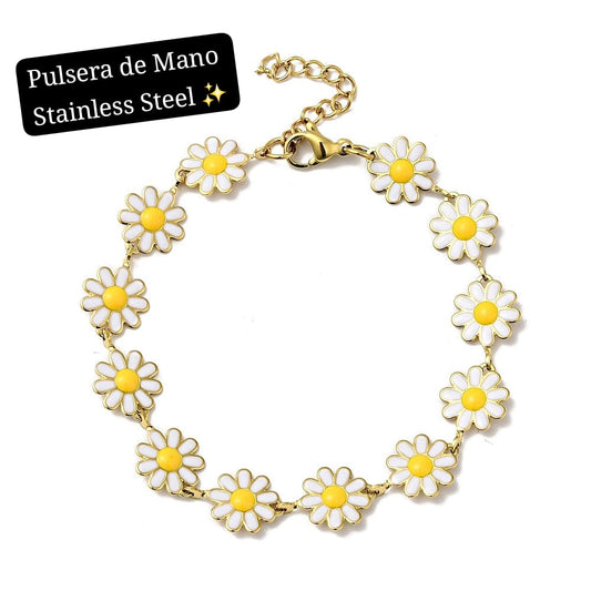 Pulsera de Mano girasol 🌻✨️