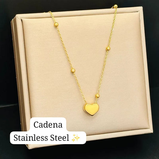 Cadena Corazon (Dorado)💛