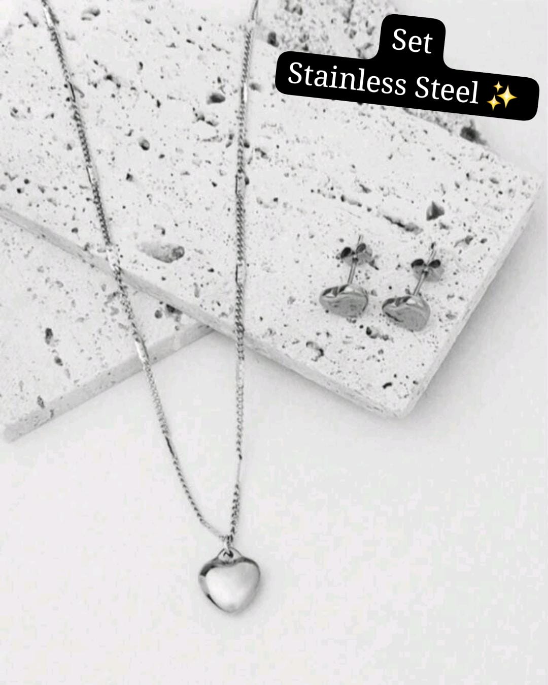 Set plata Corazón 🤍✅️