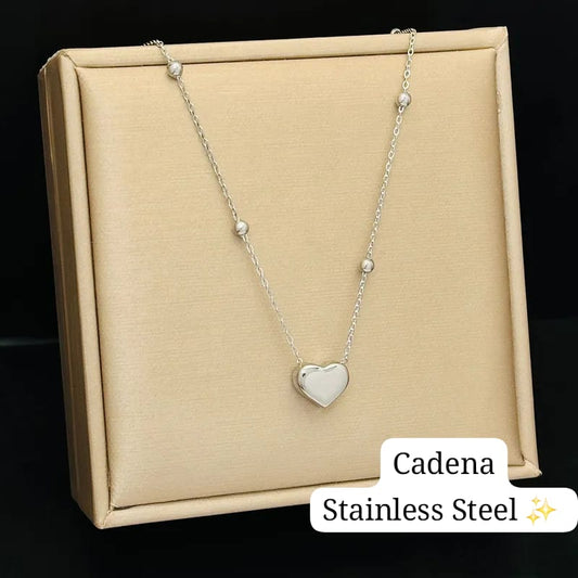Cadena Corazon (Plata)🤍