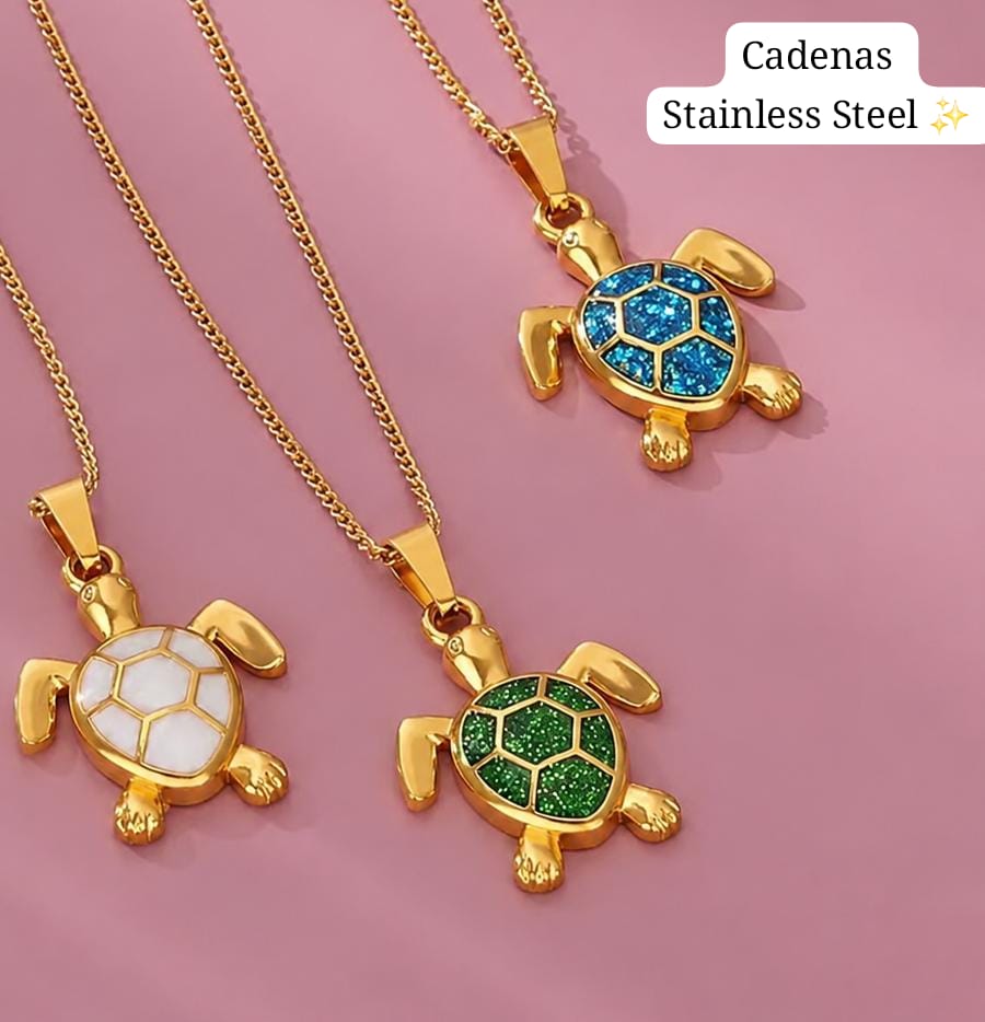 Cadenas de Tortugas 🐢 (Dorado)
