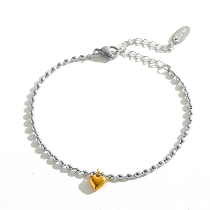 Set de corazón 2 tono (plata)✨️